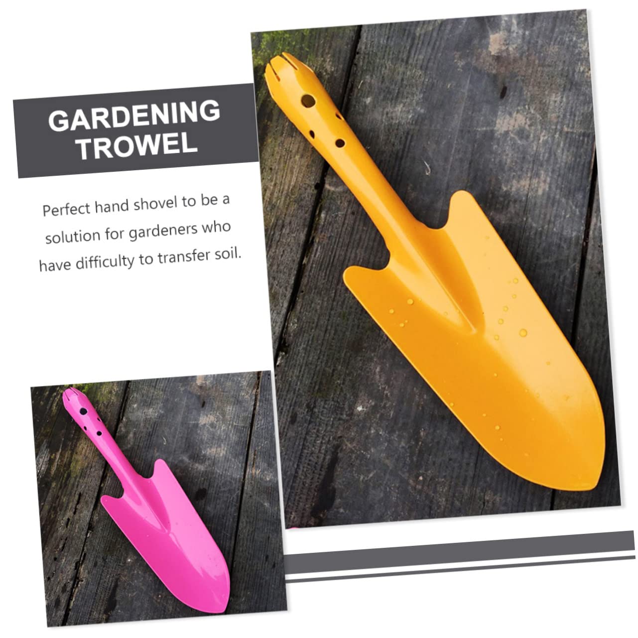 Eisen Gartenschaufeln 5 Stück für Pflanzen und Gemüse