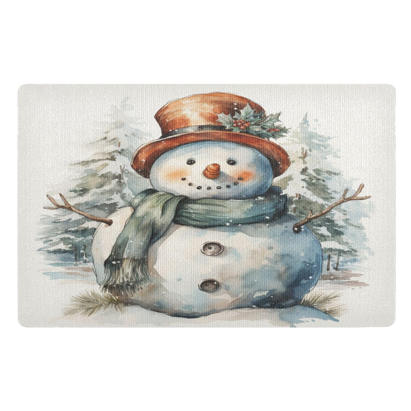 Paillasson bonhomme de neige rétro pour raviver vos souvenirs