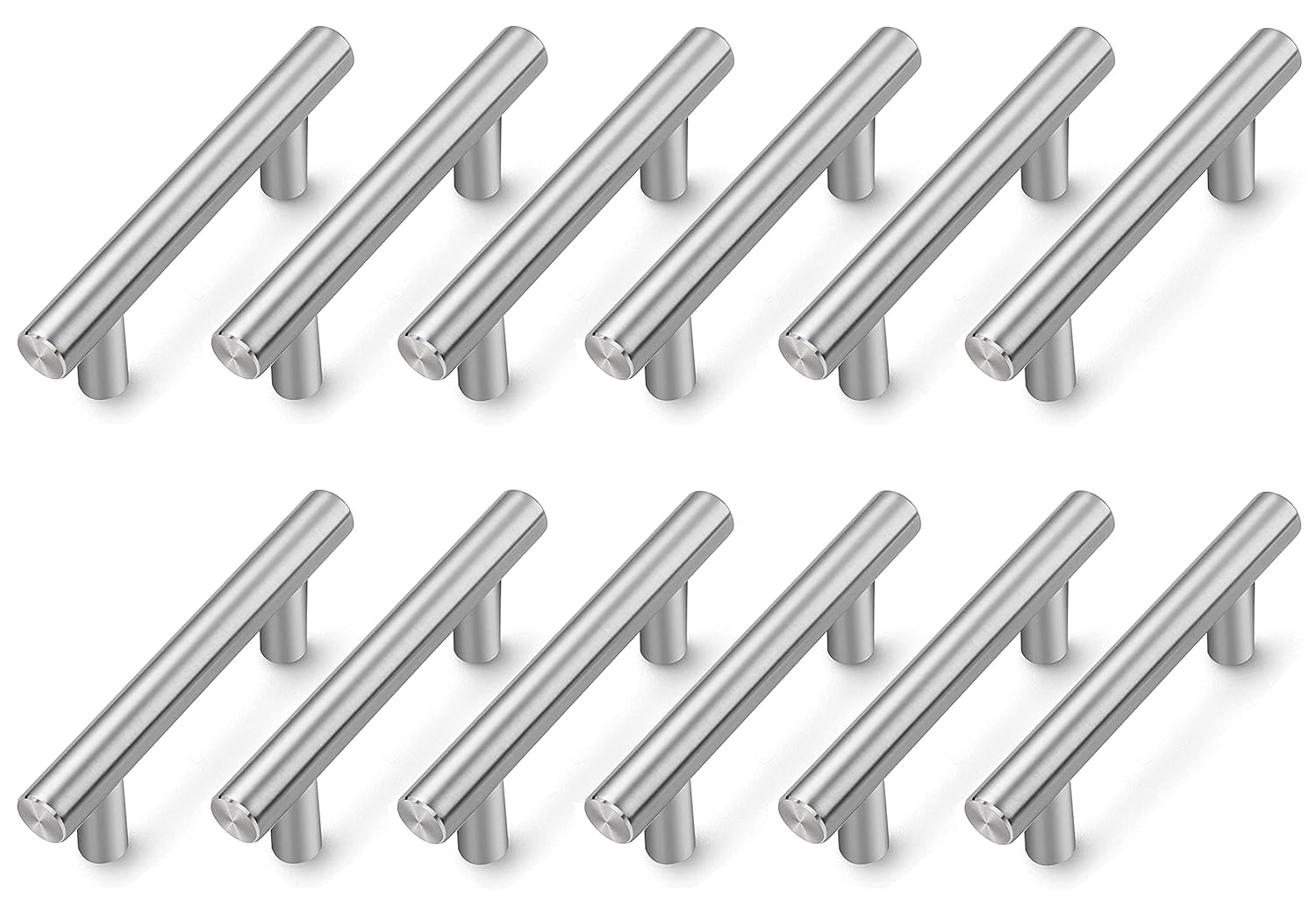 Store2508 Stainless Steel Handles Pulls 4 Inches (Brushed Steel