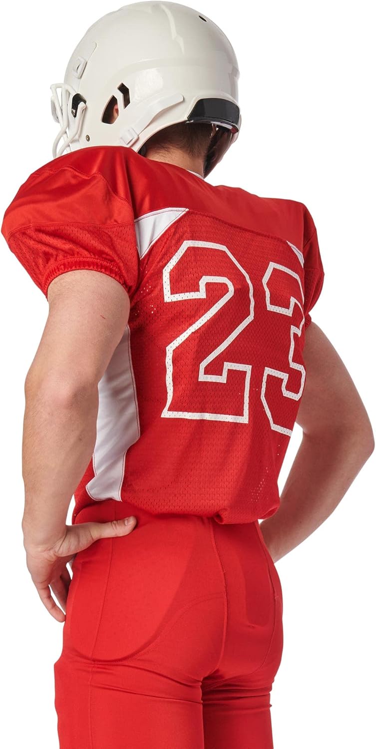 Champro Boys' Huddle Stretch Polyester Dazzle Youth Football Game Jersey - Image 7
