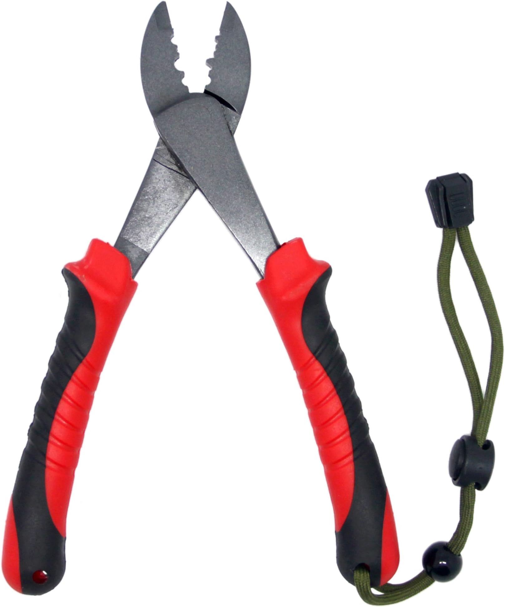 SAMSFX 8" Fishing Crimping & Cutting Tool Pliers for Fishing Wire Single Barrel Crimp sleeves (Crimp & Cutting Tool, for sleeves #0 - #6)