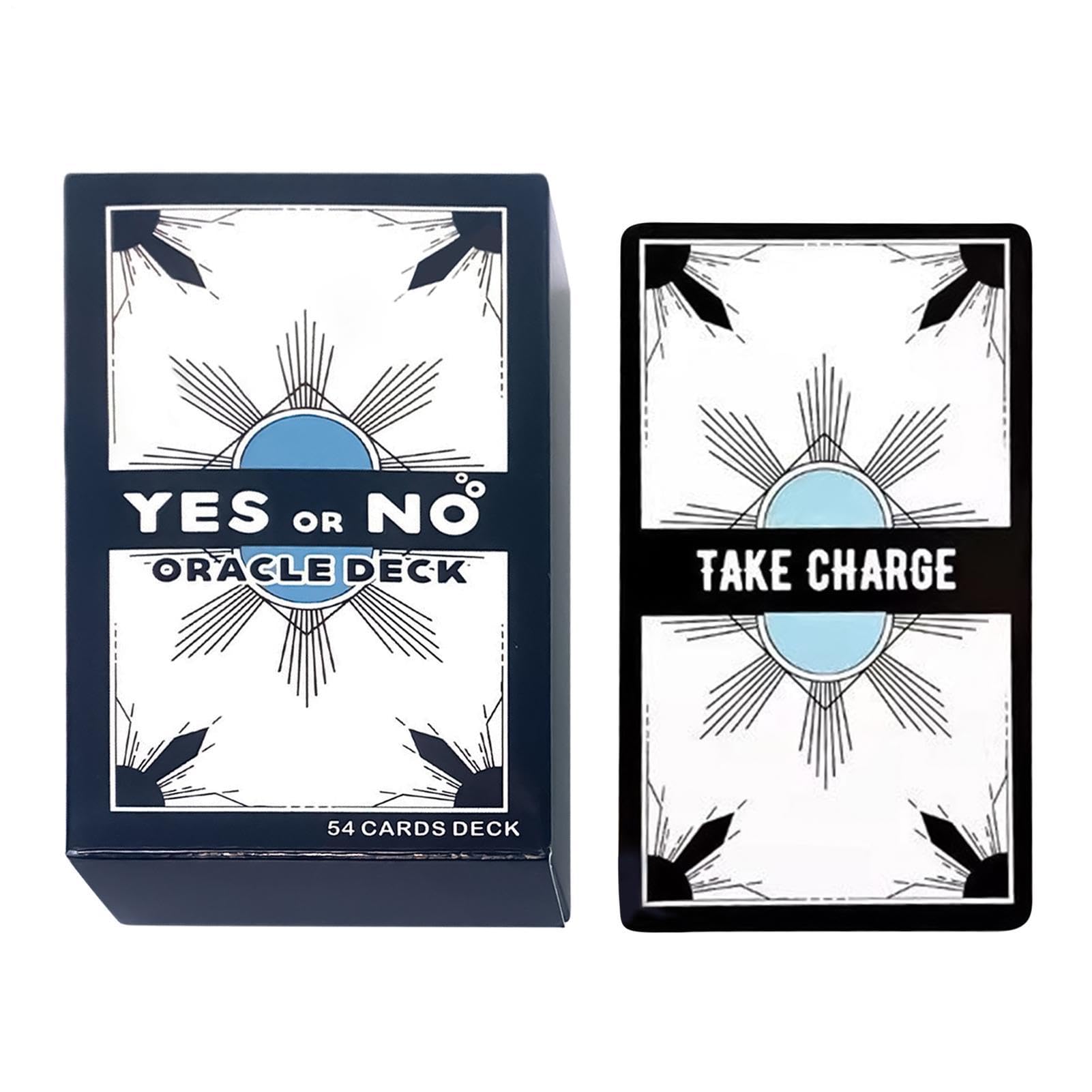 Oracle Tarot Cards, Divination Tarot Deck, Yes No Tarots Set, Portable Ritual, Beginner Friendly Intuitive Design, 4.13 × 2.48 inches, for Women Men Travel Coffee Table