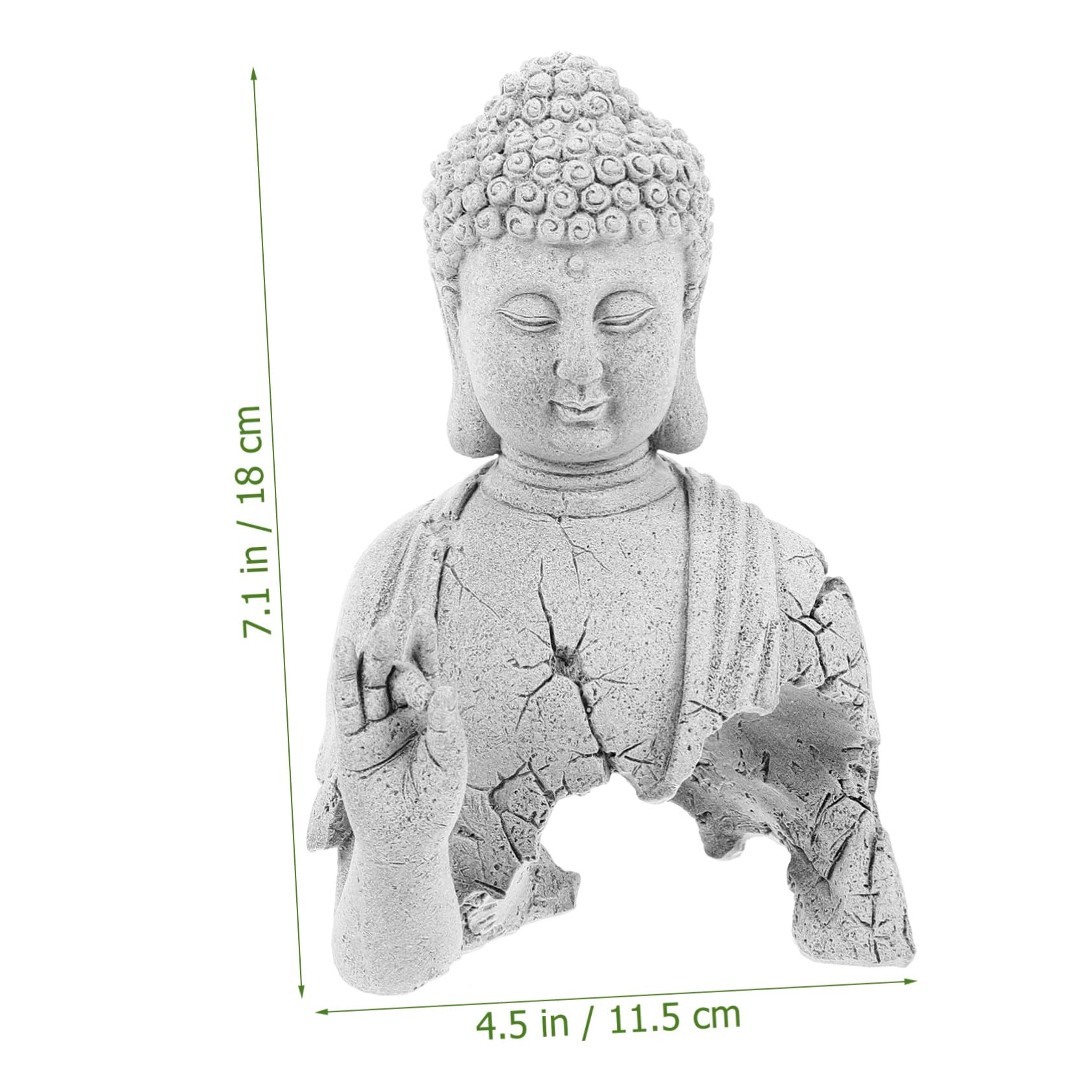 TOYANDONA Statue pour Aquarium Sculpture Décorative Antique Ornement Zen pour Décoration Intérieure Extérieure