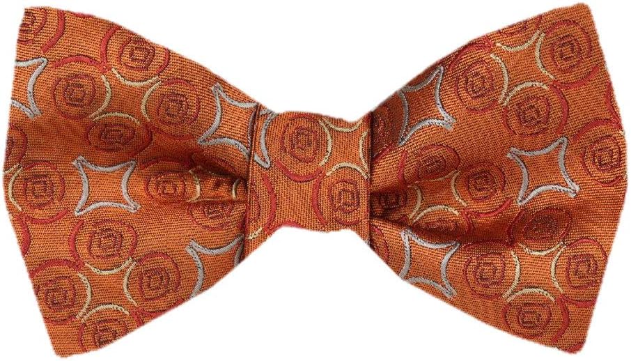 FBTT12234 Mens Orange Self Tie Bow Tie XL for Men