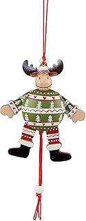 C&F Home Jumping Moose Christmas Xmas Ornament Multi