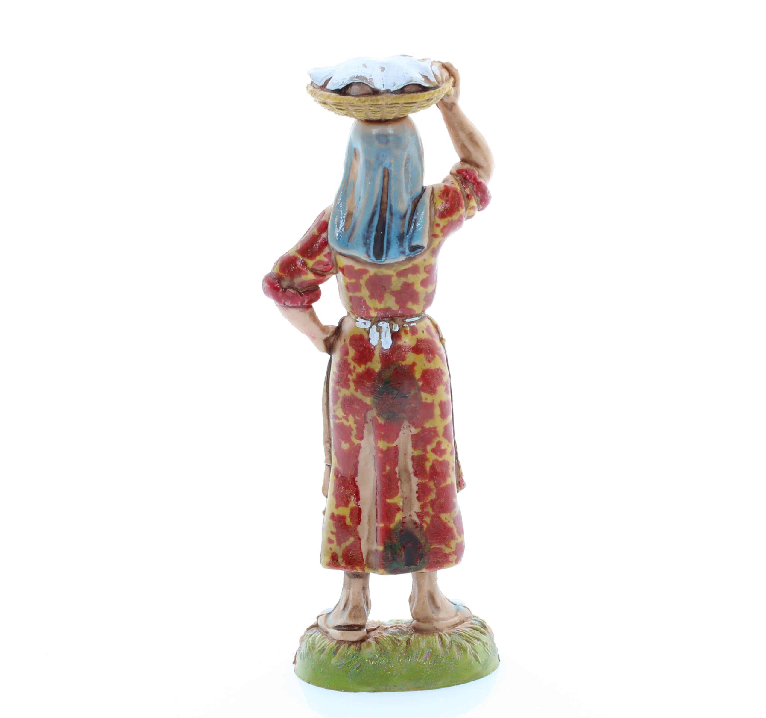Figurines Chameliers Pour Crèche De Noël - Lot De 4, 6 Cm Échelle 1:32 - Style XVIIIe, Peint Main, Made In Italy - 6