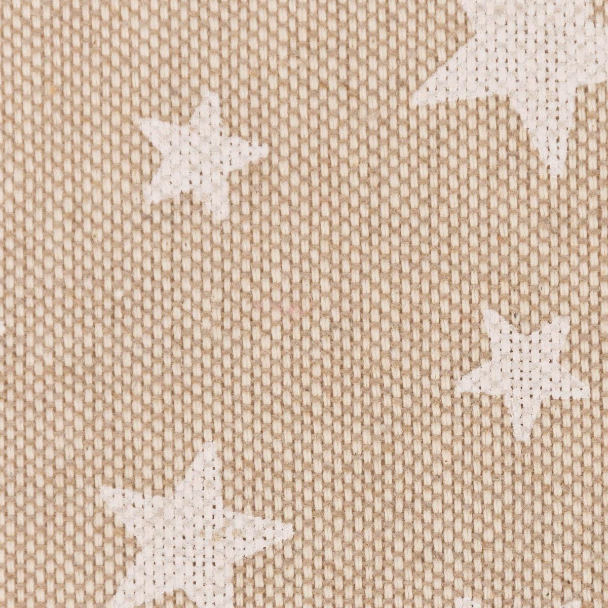 SCHÖNER LEBEN. Paraspifferi Basic Star, effetto lino, colore bianco, diverse misure, 100 cm di lunghezza