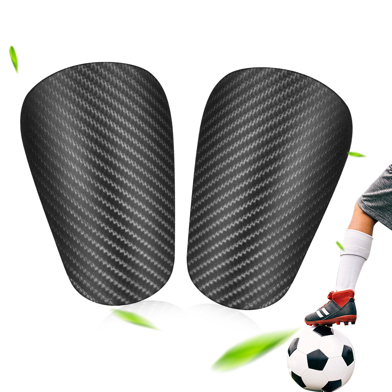 Protège-Tibias Miniatures WUMZIRA - Paire - Pour Football Et Futsal - Enfants/Adultes - Léger