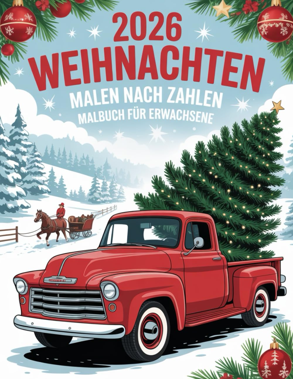 Weihnachten Malen nach Zahlen Malbuch für Erwachsene: Festliches Malen-nach-Zahlen-Ausmalbuch mit weihnachtlichen Motiven für Erwachsene – klare ... entspannte Kreativmomente in der Adventszeit