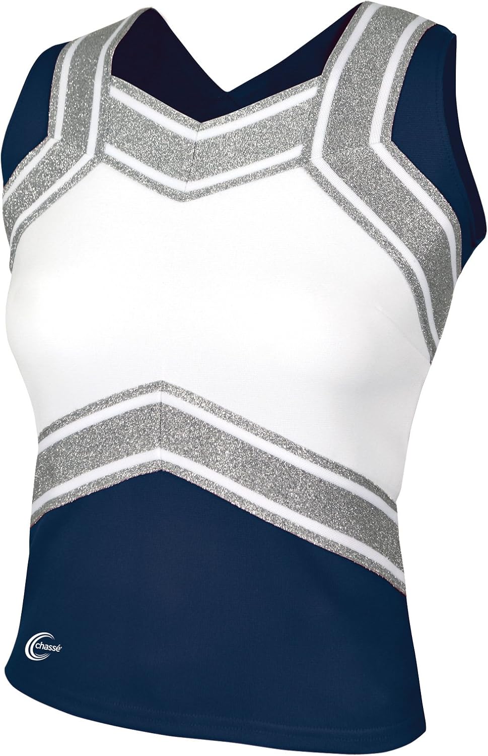 chassé Girls' Blaze Shell Top - Youth Sized Cheerleading Uniform Shirt