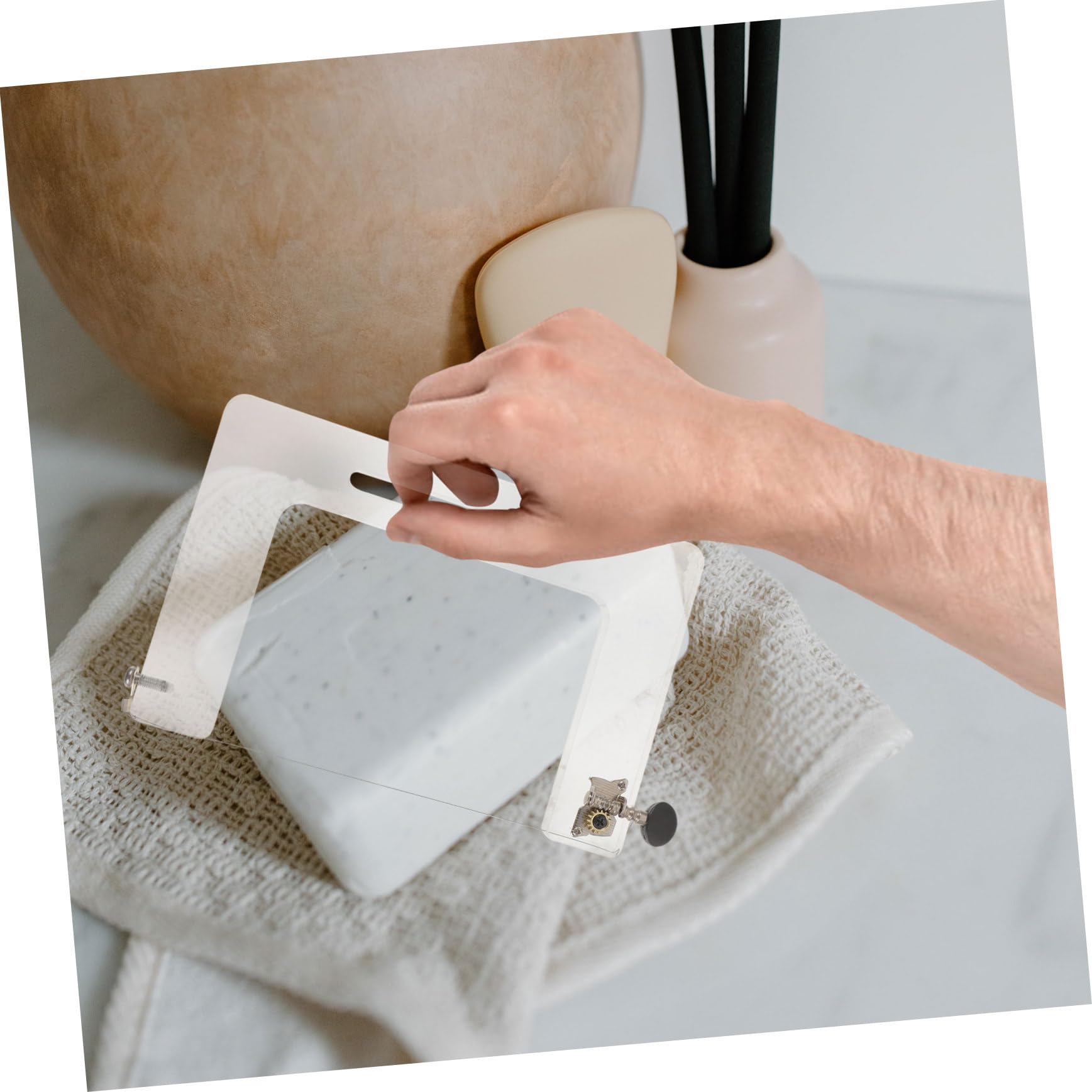 EXAOMBLE Sturdy Cutting Tool Multi Use and Slicer for Handmade Making Versatile Cutter for Cheese Vegetables and Cakes Easy to Clean Accessory