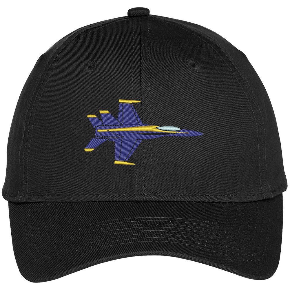 Trendy Apparel Shop US Navy Blue Angels Embroidered Snapback Adjustable Baseball Cap - Black
