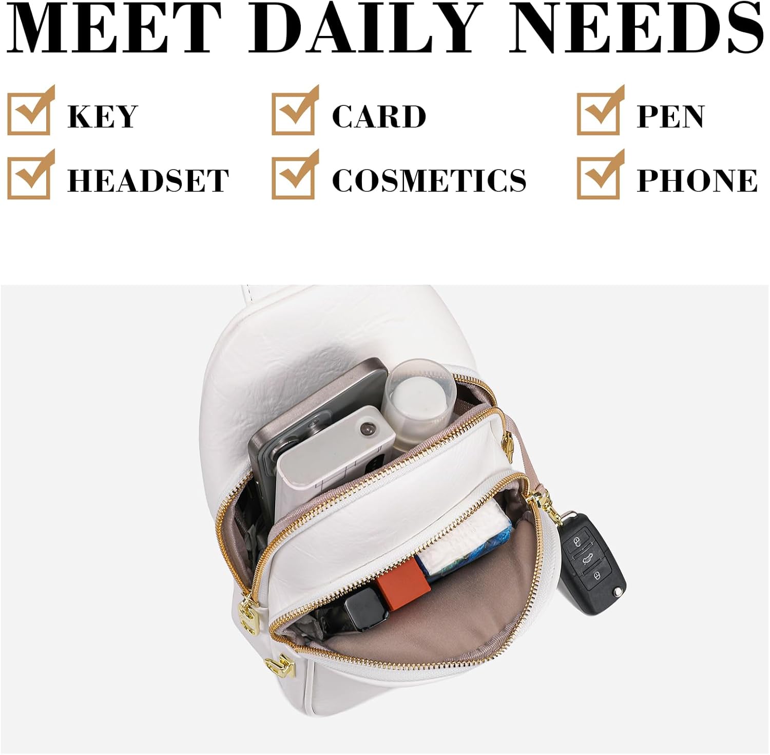 Haytijoe Anti Theft Crossbody Bags for Women Lightweight Everyday Sling Bag with RFID Pocket Travel Purses Fanny Pack