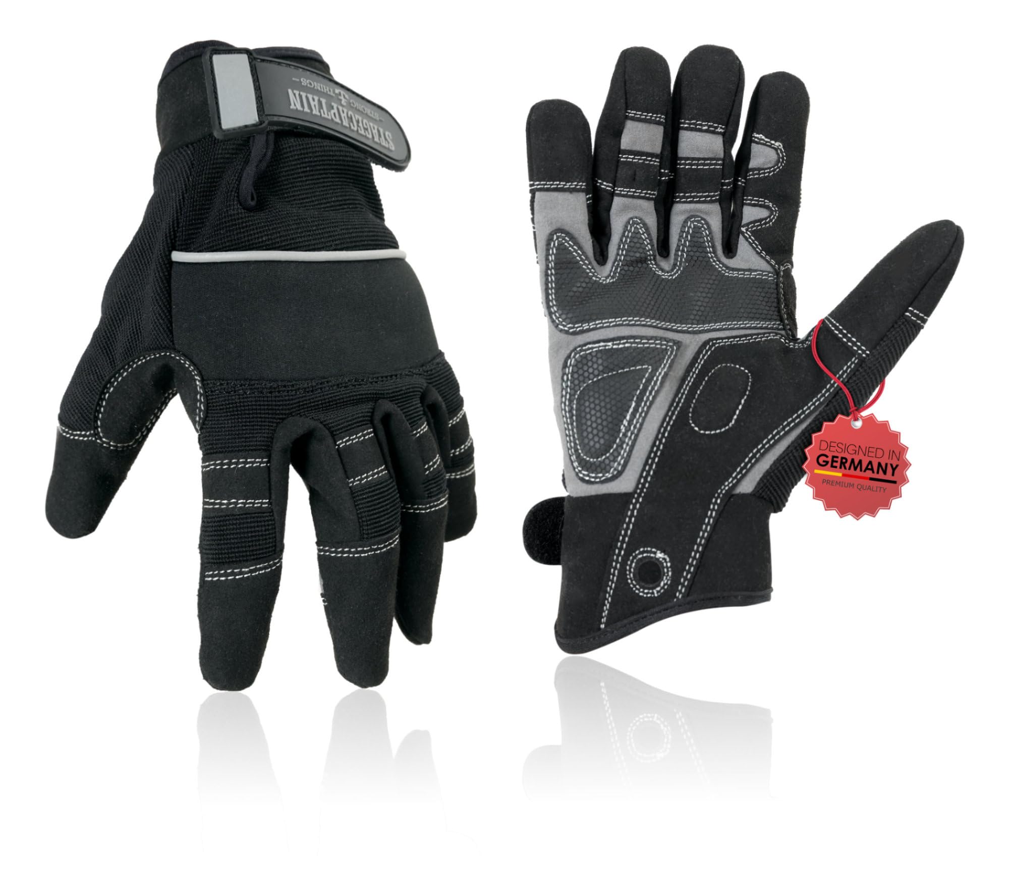 Paire De Gants De Rigger PETZL Cordex Plus Cuir Naturel Noir - M - LA BS
