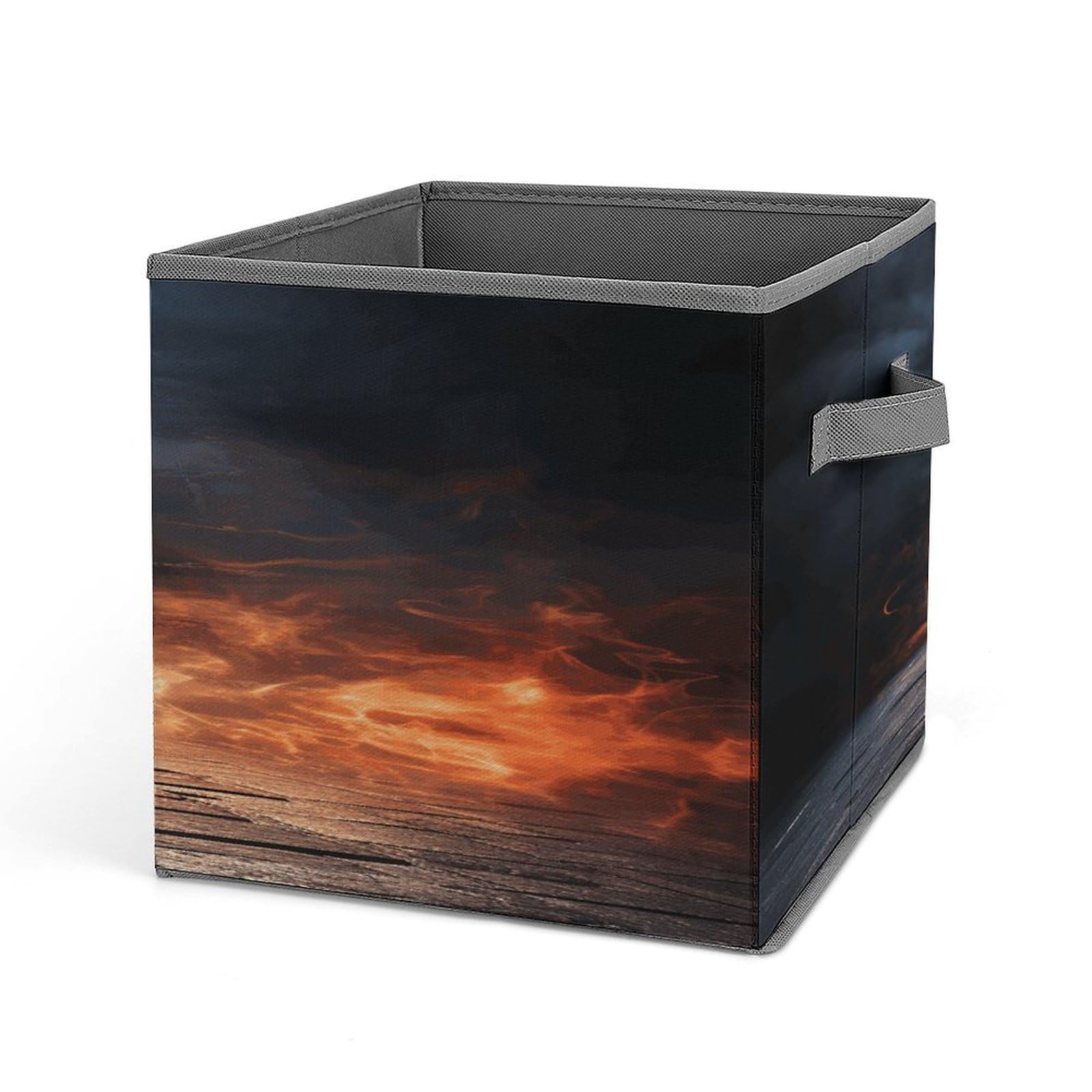 Fodpand Style Electric Guitar Storage Cubes Foldable Decorative Fabric, Storage Bins Baskets With Handles, Closet Organizers And Storage For Home, Office,Closet, Clothes