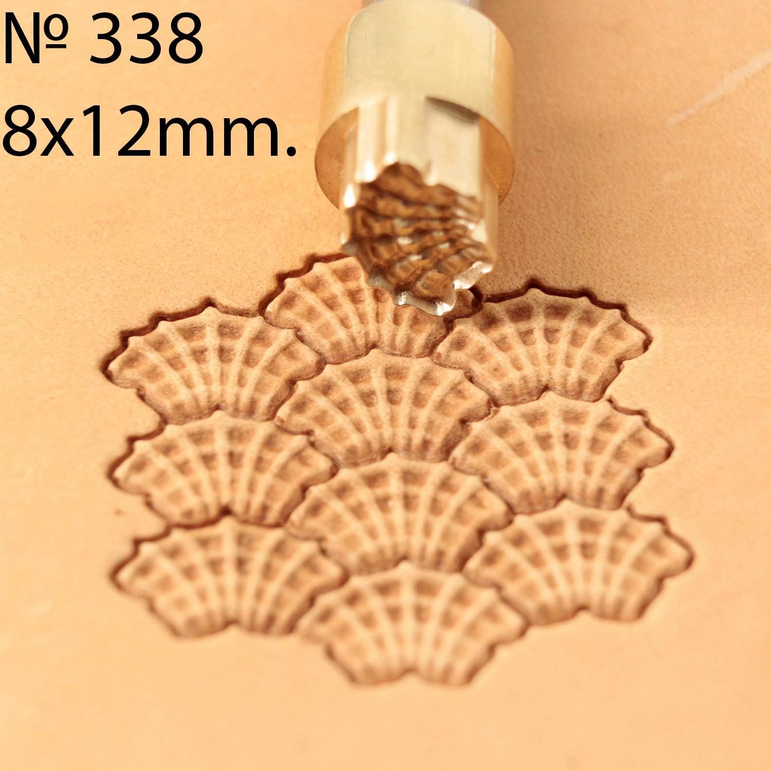DandS ltd Leather Stamp Tool, Carp Fish, Professional Steel Craft Tool for Leatherworking, Embossing, Carving & Stamping Leather Projects, Belts, Wallets & DIY Projects Compatible with Mallet #338