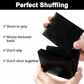 Standard Black Card Sleeves 500 Pack Compatible with MTG Card Sleeves Matte Back Finish, Perfect Shuffling - Protect All Your Trading Cards, Sports Cards, Never Tear 66x91mm