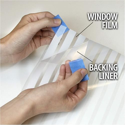 Miniatura 4 de BDF 4ETCWL - Película decorativa para ventana, tejido cruzado grabado (lazo grande) (48 pulgadas x 14 pies)