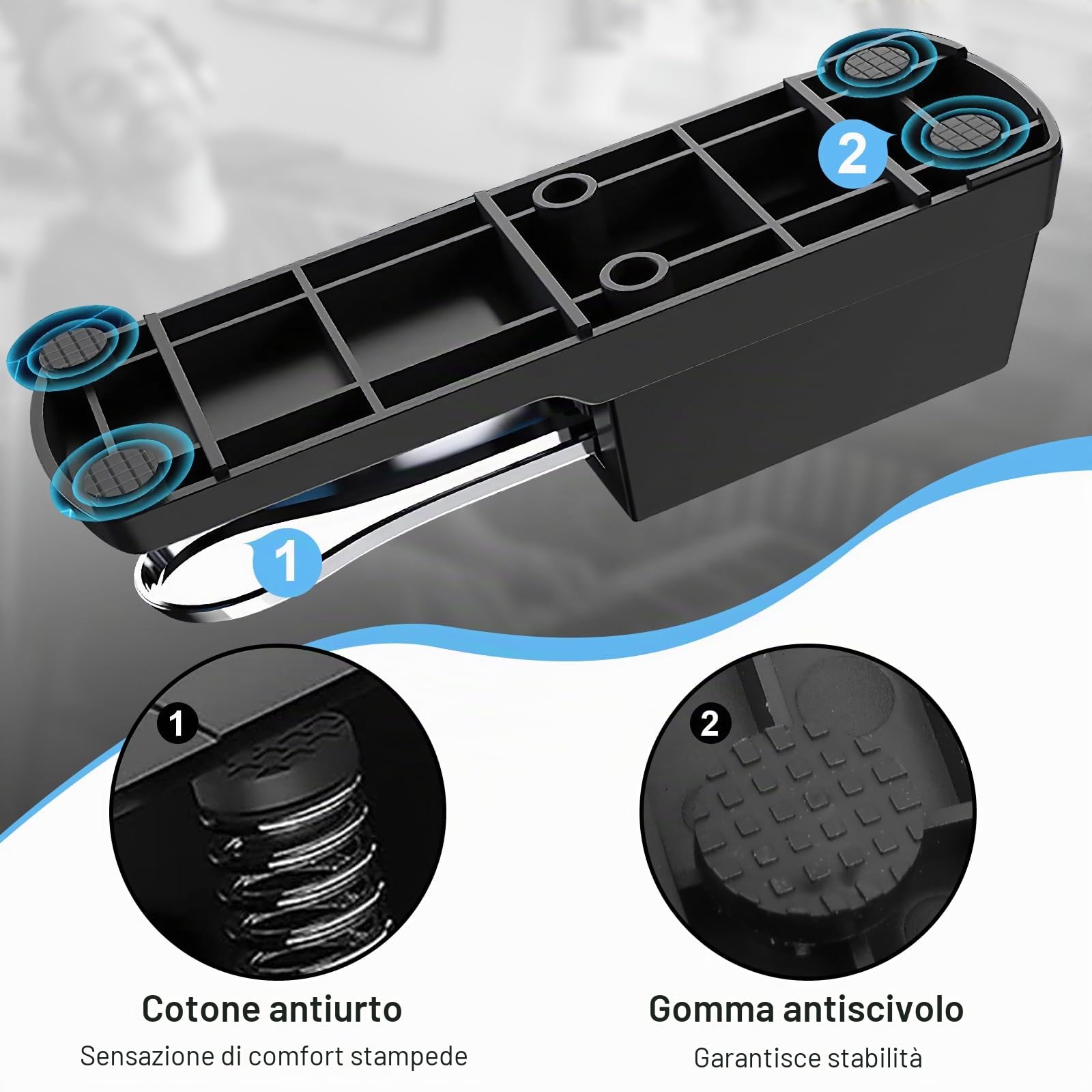 Pedale Sustain Universale per Tastiera Pianoforte, Pedale Sustain, Adatto per Sintesizzatore Tastiera Midi/Pianoforte Elettronico con Cavo da 1,5 M E Interruttore di Polarità, Compatibile con Jack da