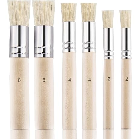 LUTER Multi-Purpose Premium Stencil Brushes for a Perfect Crafts Experience