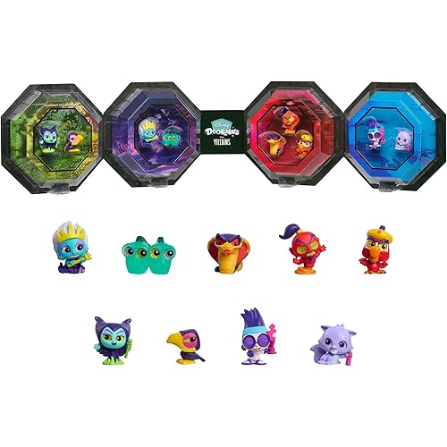 Just Play Disney Doorables Disney Villains Collection Peek, Collectible Figures, Kids Toys for Ages 5 Up