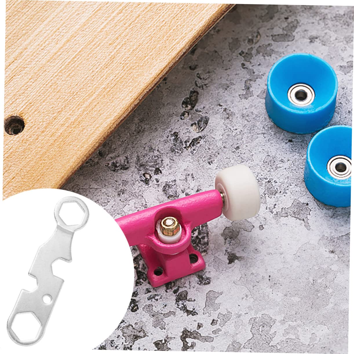ifundom 4pcs Multifunction Skate Tool Small Wrench for Skateboard and Roller Skate Repairs Spanner for Axle Nuts and Truck Assembly Essential Accessories for Skaters