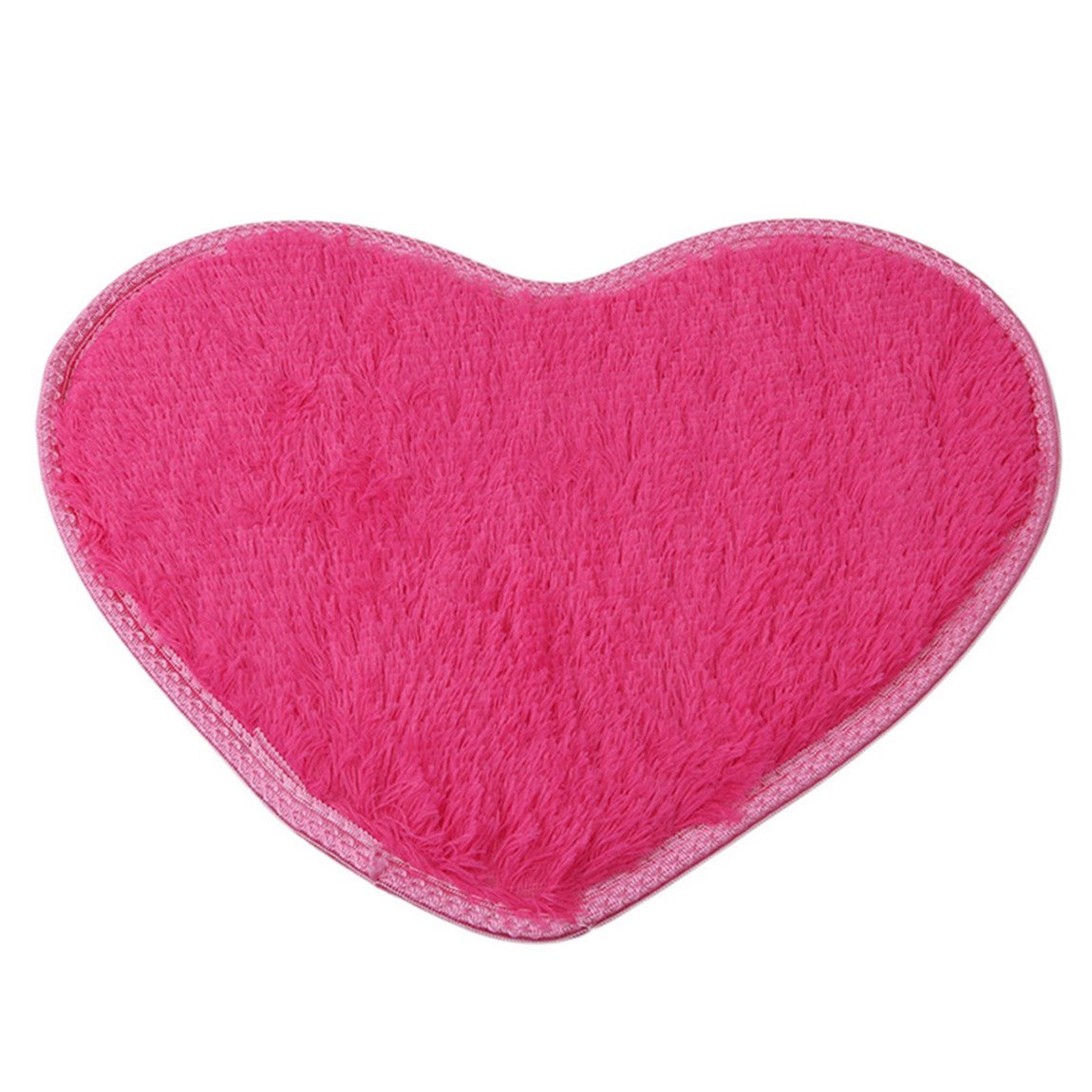 CH Heart Shape Soft Indoor Area Rugs Dining Room Home Bedroom Carpet Floor Mat Hot Pink
