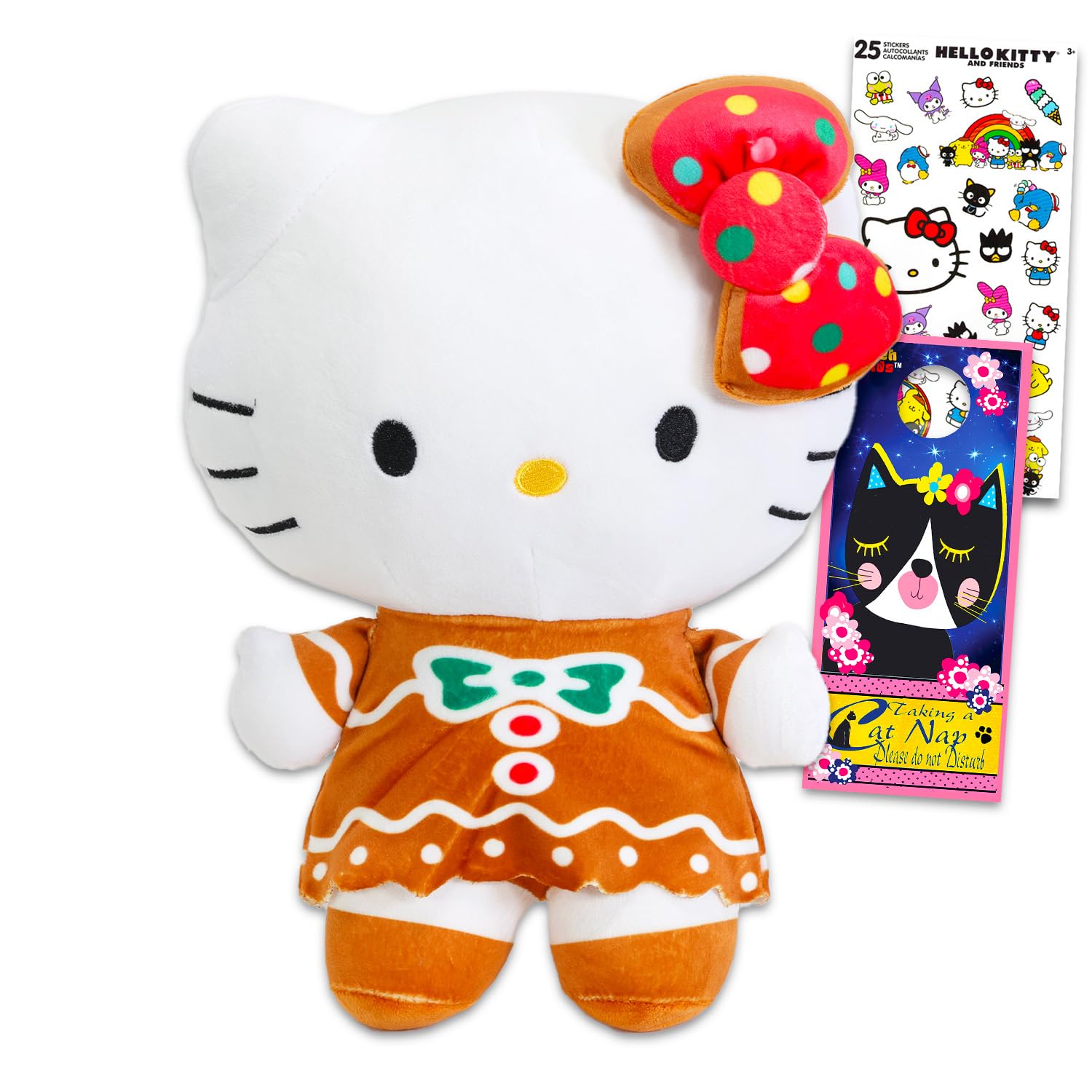 Amazon.com: Sanrio Hello Kitty Christmas Plush Toy Set - Bundle