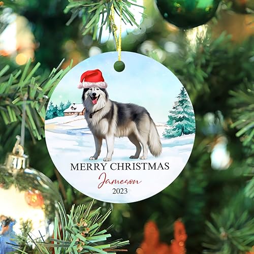 Miniatura 119 de Adorno personalizado para árbol de Navidad de perro Chow Chow, regalo único de Navidad negro para los amantes de los perros Adorno negro Chow Chow