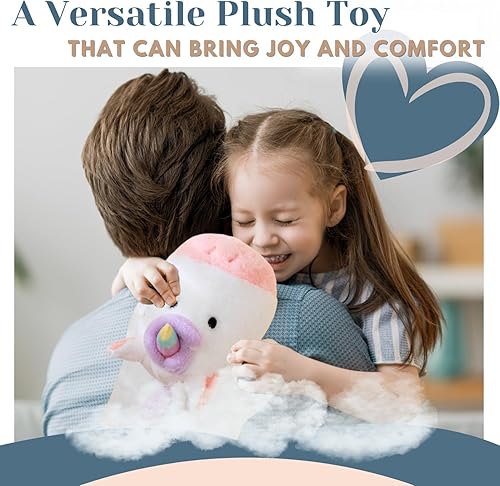 Miniatura 4 de Country Secrets Peluche de unicornio con peso, unicornio de felpa con peso de 2.5 libras, almohada súper suave y linda para niños y adultos, peluche