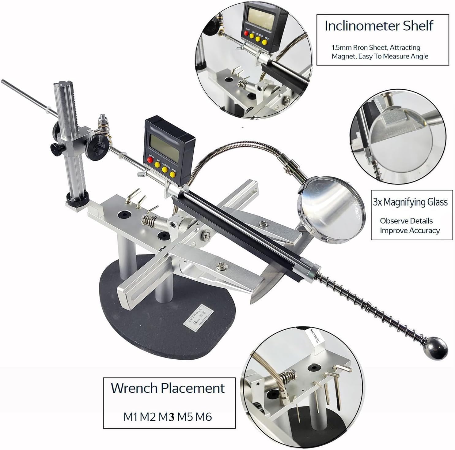 Professional Knife Sharpening Set, Precision Stainless Steel Sharpener with 360-Degree Rotation, Fixed Angle Design for Kitchen Knives, for Home Chefs.