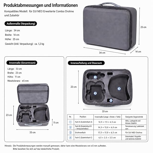 Foto 2 de 7 de Funda rígida portátil solo válida para NEO / N3 Motion Fly More Combo