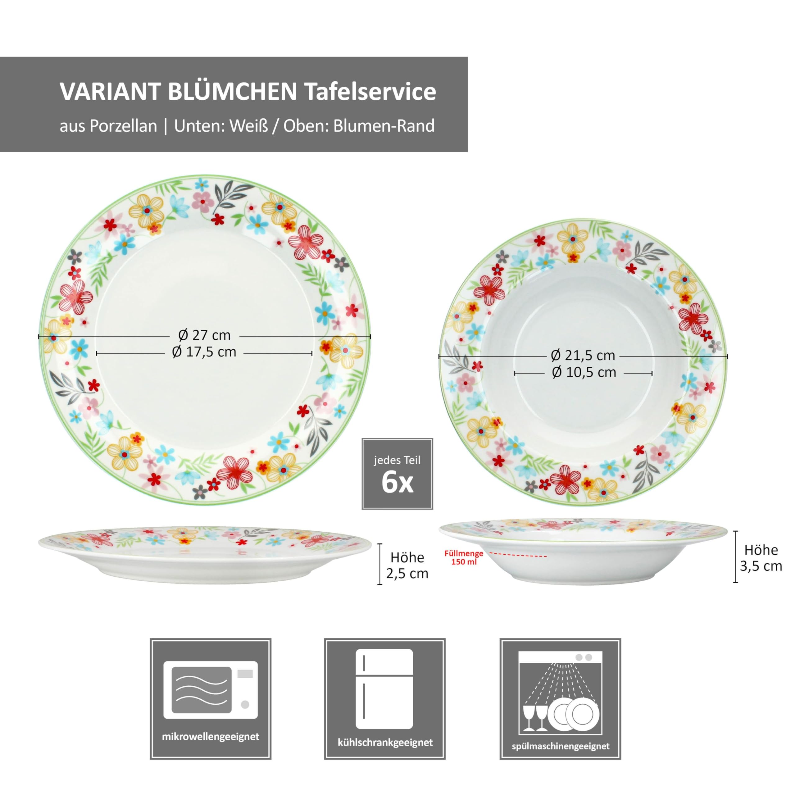 MamboCat Variant Rode schaal 14,3 cm, 450 ml, gekleurde porseleinen kom voor 6 personen, schaaltjes voor salade, muesli, chips enz. I kleurrijk servies voor ontbijt, lunch en avondbrood