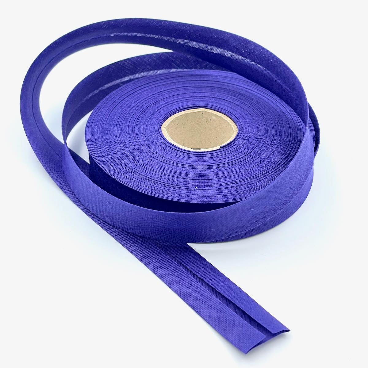 Craft Cult 25mm Wide Plain Bias Binding Tape - 25 Metre Roll (125 - Purple)
