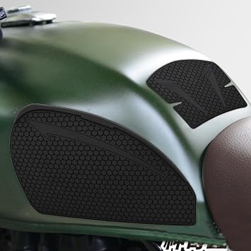 Motorcycle Tank Protector, Non-Slip Gas Tank Pad, for Honda CB350 CB350RS GB350C/S 2021-2025 Vehicle Specific Fit Black