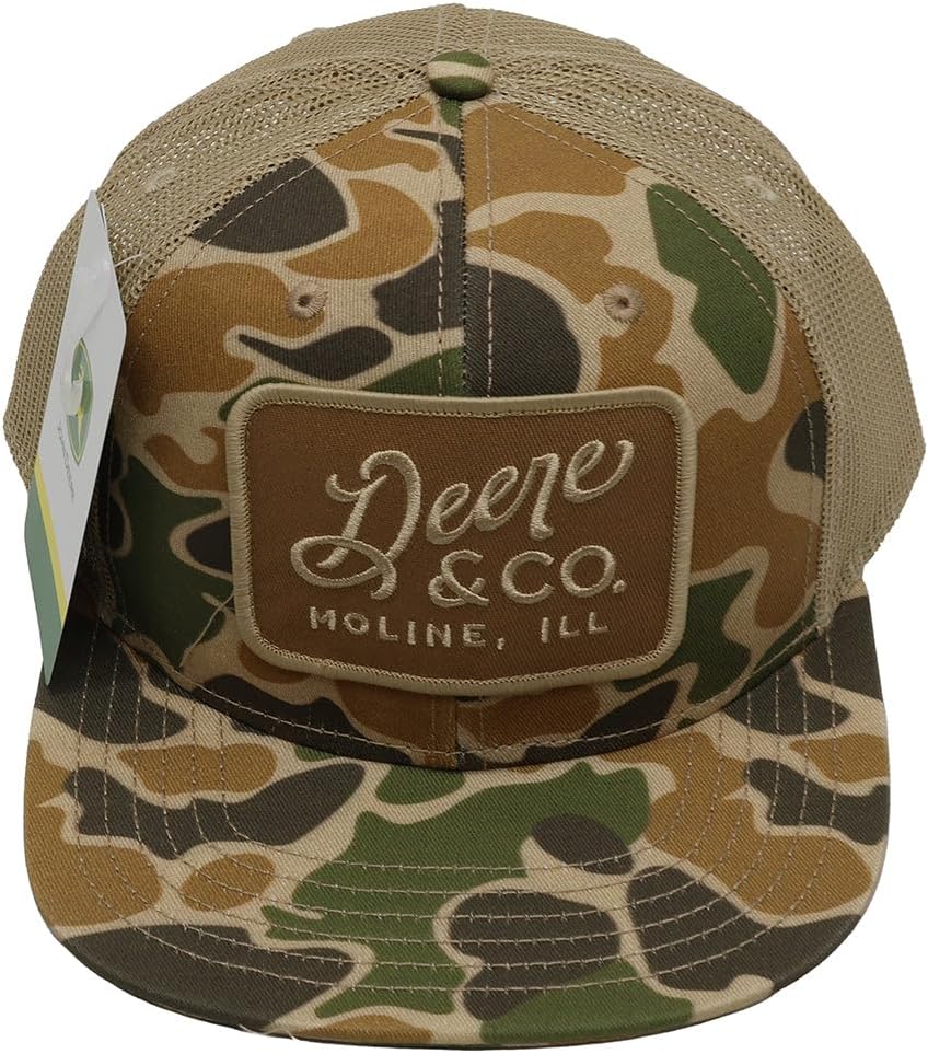 John Deere Men's Camo Deere Script Patch Hat/Cap - Image 7