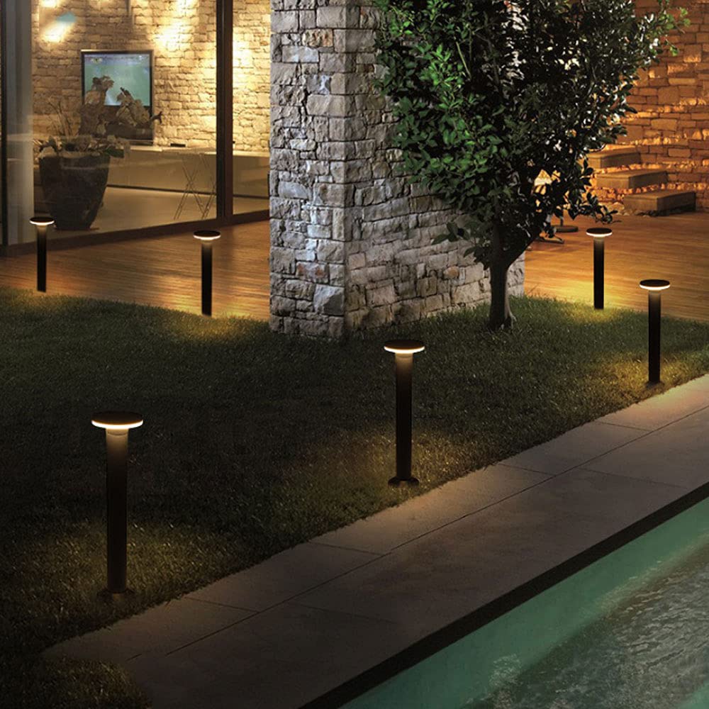 Lampione da giardino Lampada da esterno a LED per esterni Lampada da paesaggio per esterni Illuminazione da esterno Lampada da palo Lampada a colonna sul corridoio del ponte per lampione da cortile