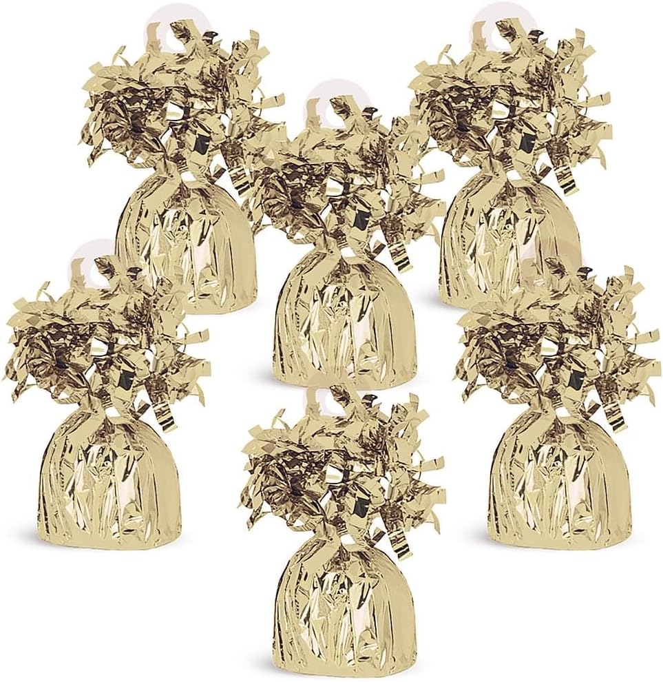 Unique Foil Balloon Weight, Gold, One Size