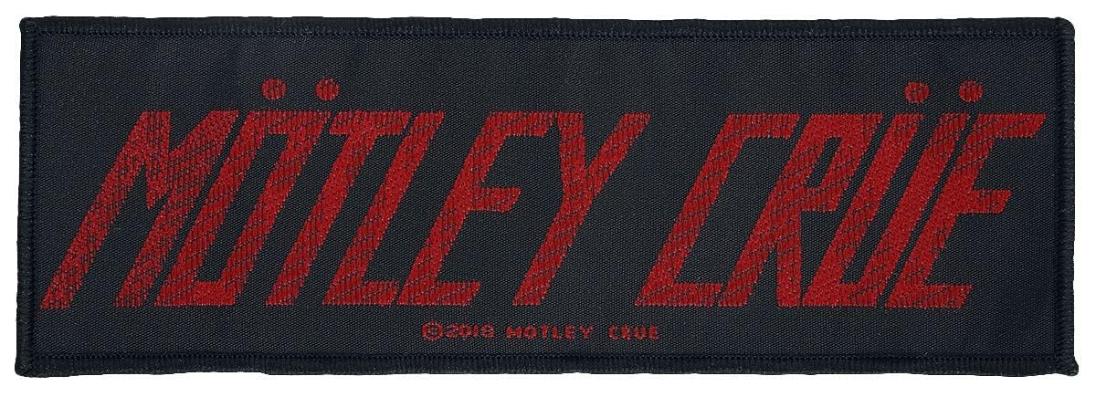 Motley Crue Band Logo Patch Hard Rock Band Heavy Metal Woven Sew On Applique