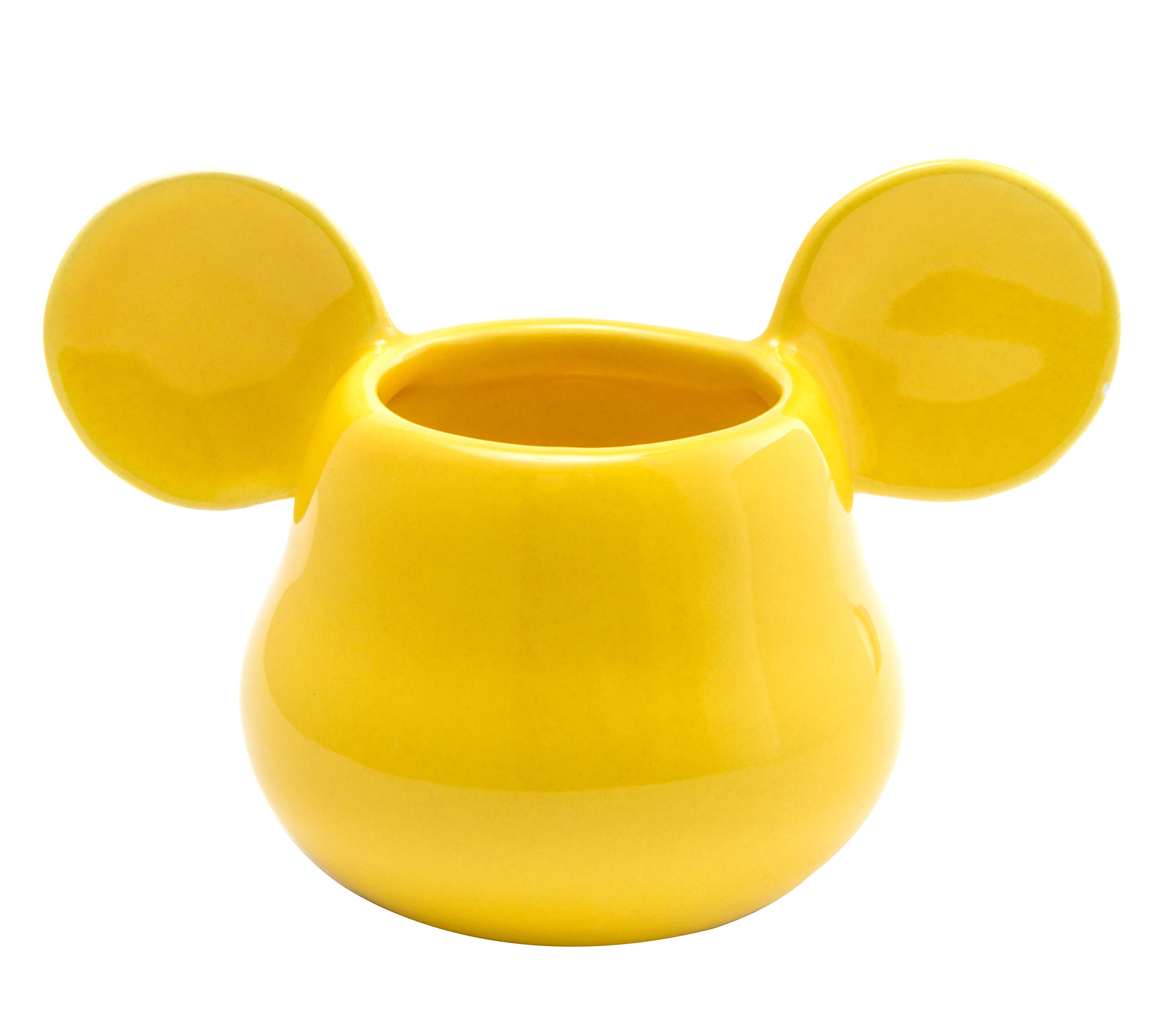 Tazzine Espresso Mickey Mouse 3D In Ceramica - Set Da 2 (Giallo E Rosso) - Tazze Regalo Per Collezione