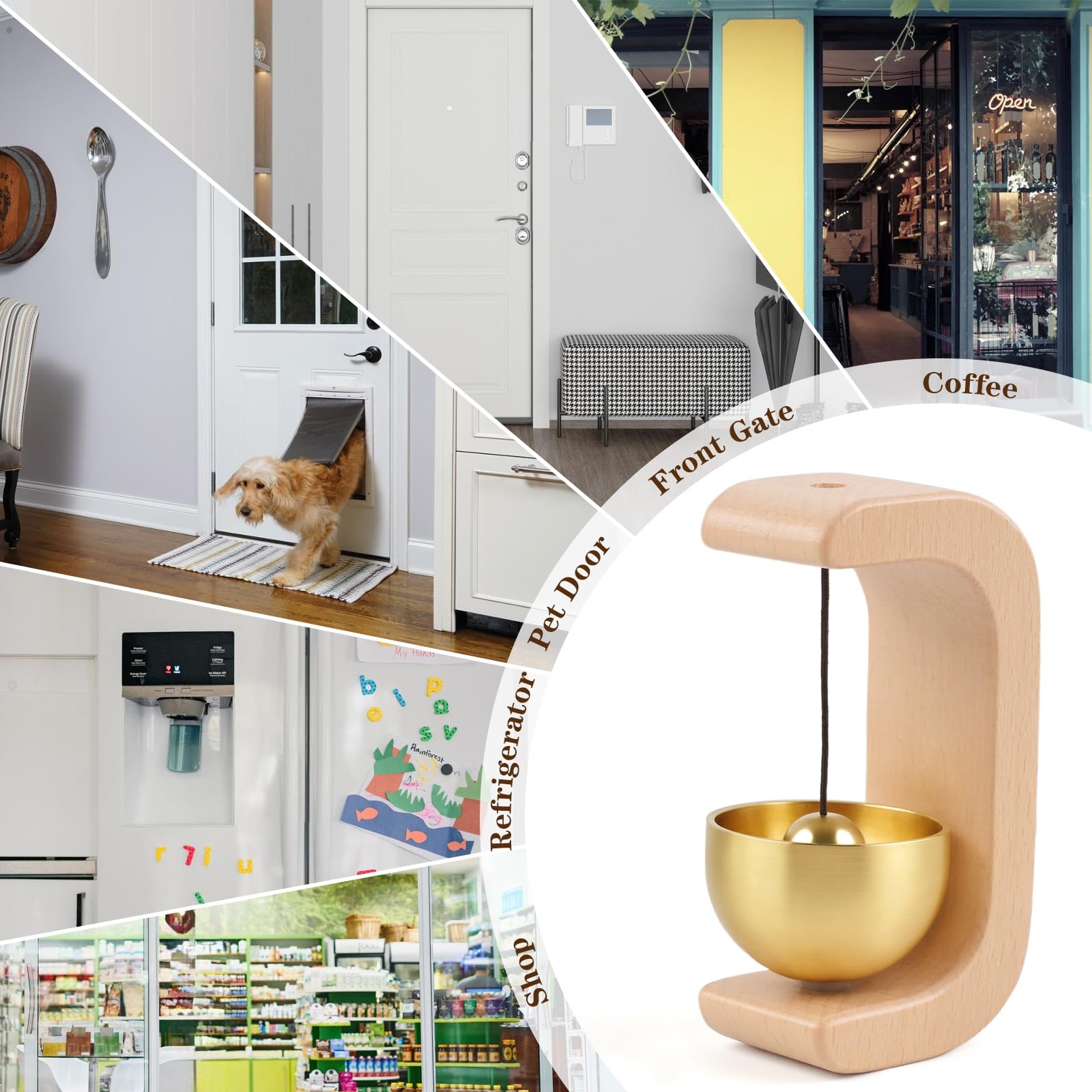 Magnetic Door Bell,Shopkeepers Bell,Door Open Bell — Amazon image 5