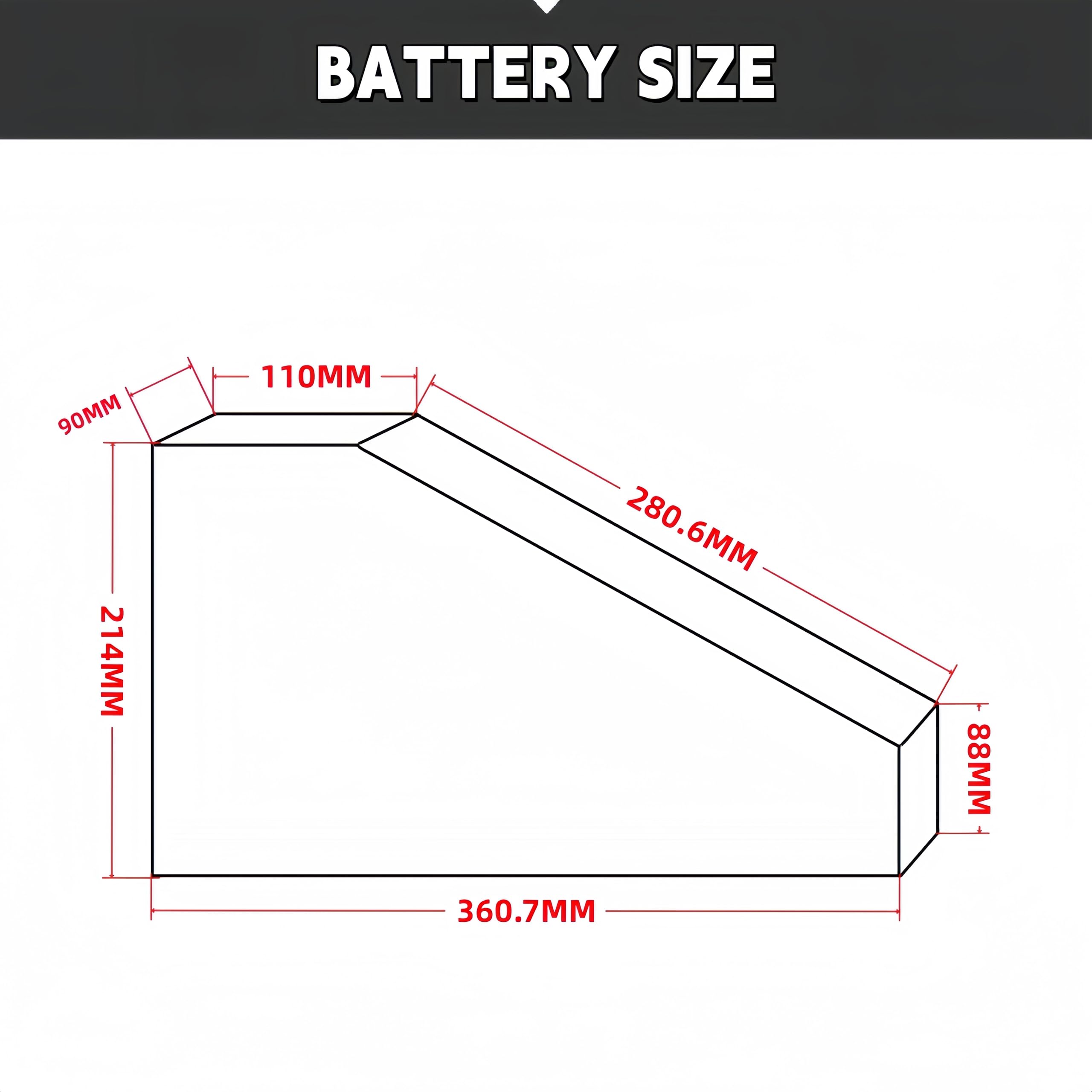 48V 20AH/36AH Puissant Triangle Lithium Ebike Batterie, 50A BMS, pour Max 48V 2000W Moteur, Comprend 5A Chargeur XT60 Connecteur (48V 20AH)