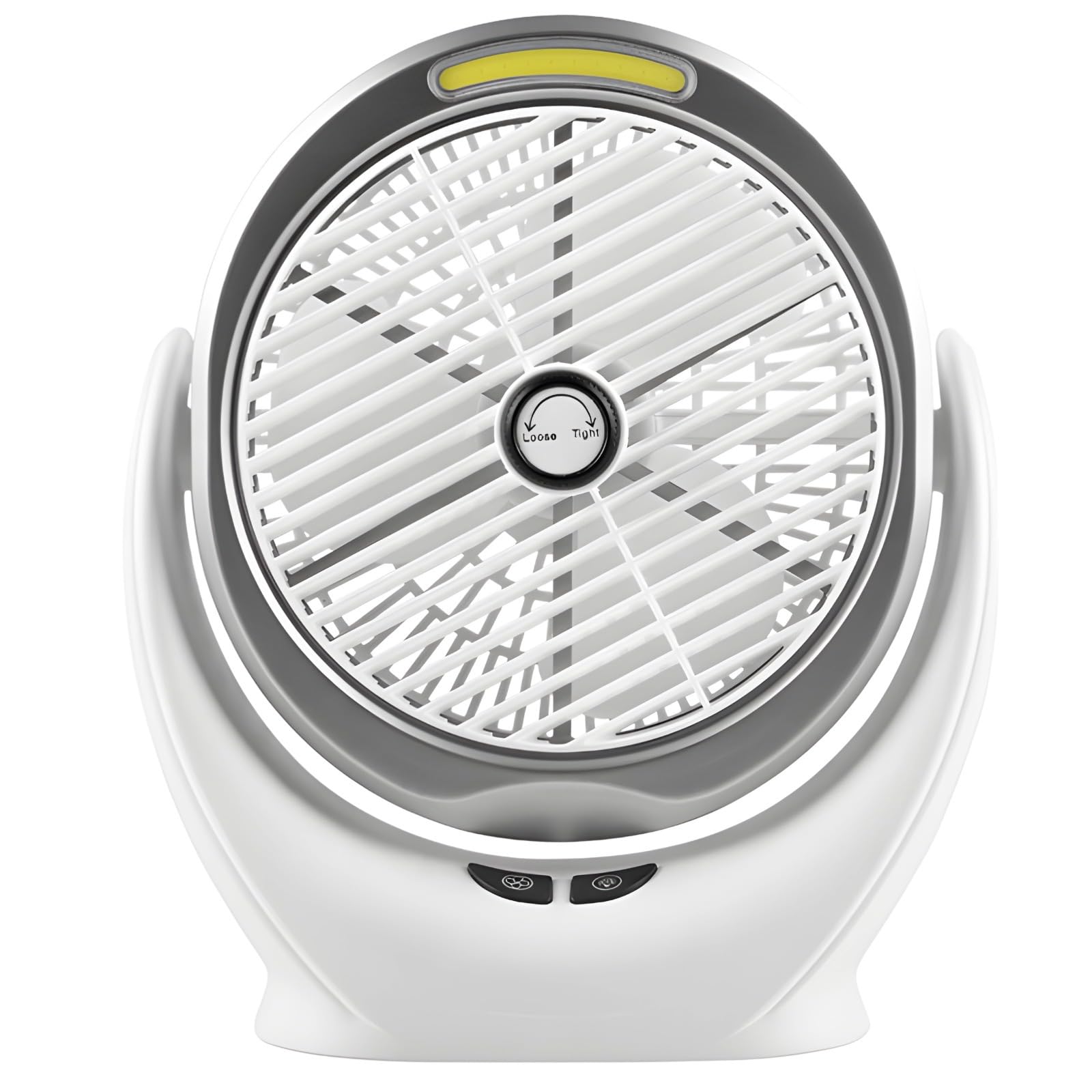 Usb-C Rechargeable Quiet Desk Fan With Led Light, Adjustable Speed Settings, Ideal For Home, Office, Or Dorm Use, 2000Mah Battery