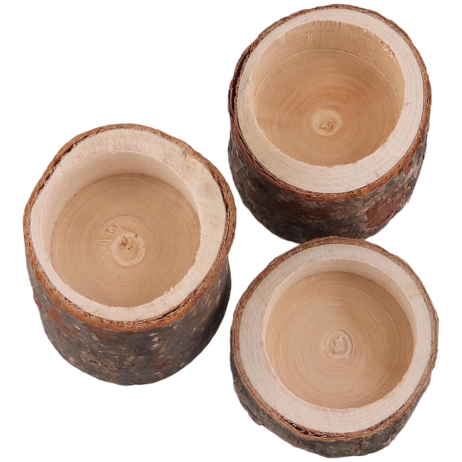 FUNSUEI Lot de 24 photophores en bois, 3 tailles, bougeoirs votifs en bois, bougeoirs rustiques pour salle à manger, décoration de salle de fête