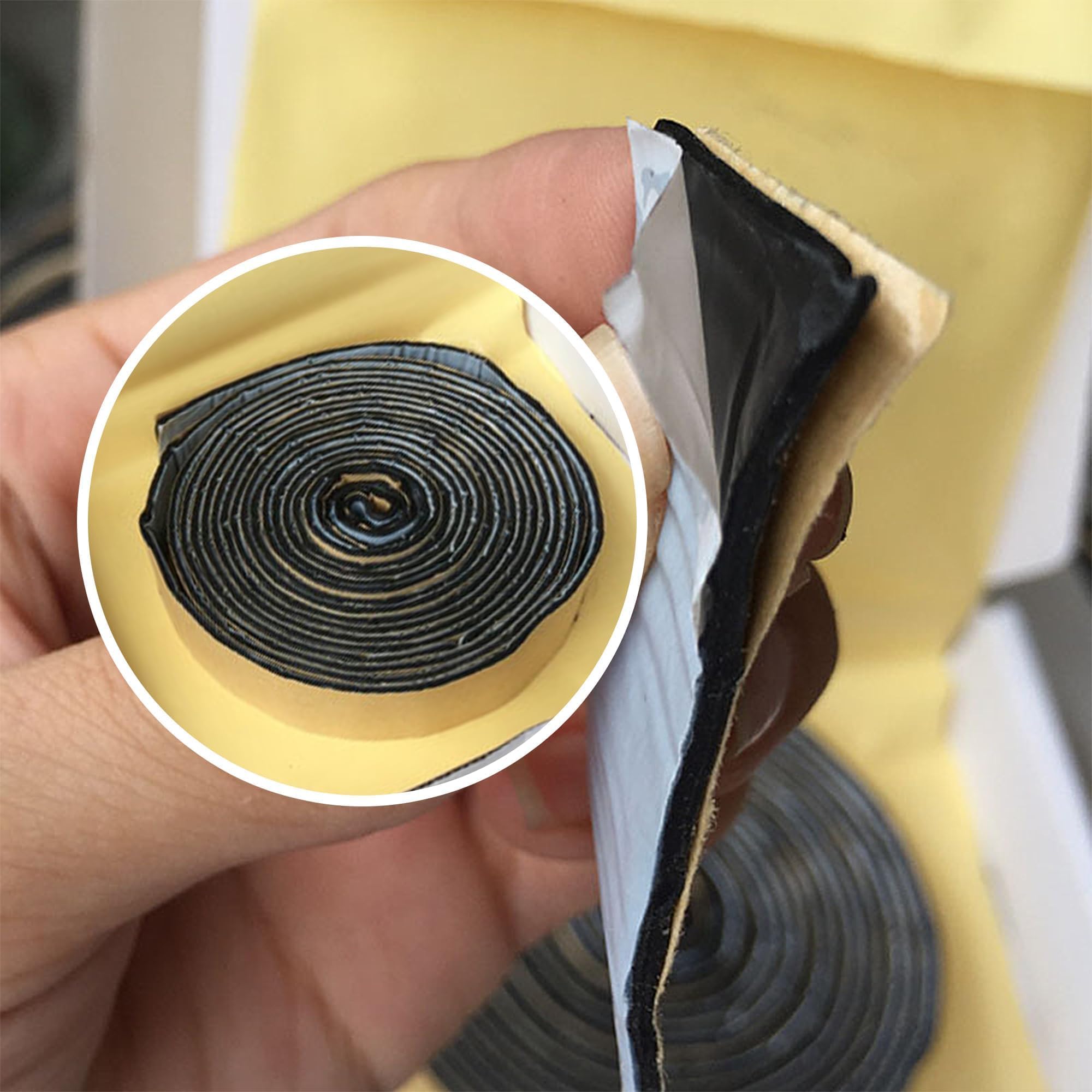 Nastro Butilico 8mm X 5m | Gomma Impermeabile | Sigillante Per Auto, Finestre E Parabrezza | Adesivo Durevole