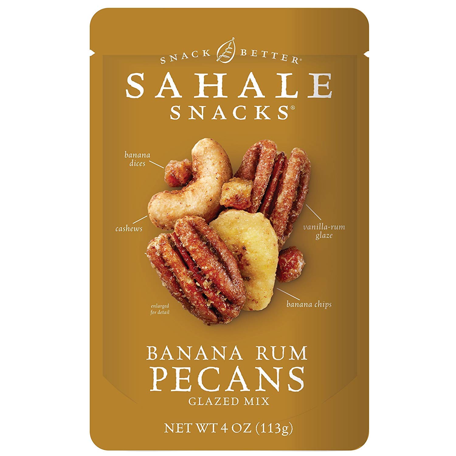 Gluten-free Snack Banana Rum Pecans Glazed Mix, 4 Oz