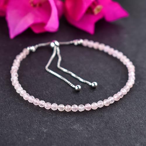 Miniatura 146 de OdrillionGems Natural Yaxaite Gemstones Bolo Bracelet 925 Sterling Silver Faceted Rounds Beads Handmade Minimalist Jewelry Healing Crystals