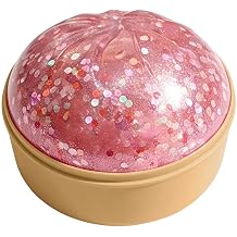 Giant Dumpling Soft Squeeze Buddy, Large Colourful Dumpling Stress Relief Sensory Ball, Fast Rebound Anxiety Relief Decompression Dough for Adults,Pink