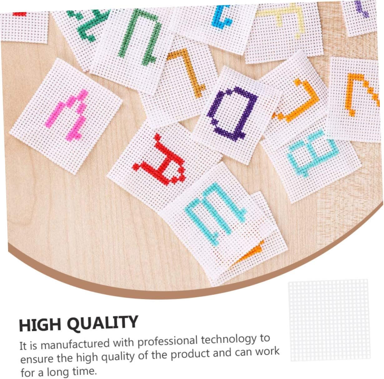 Uonlytech 25Pcs DIY Mesh Plastic Canvas Sheets for Cross Stitch and Embroidery Shape Easy to Cut for Custom Projects for Crafts Bookmarks and Decorations