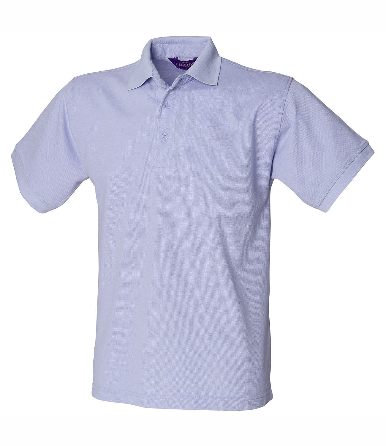 Henbury Mens S/S 65/35 Polo Shirt Lavender Medium